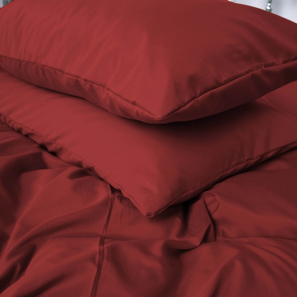 Фото - Комплект постільної білизни дитячий MirSon №19-1655 Garnet Mikrosatin Premium Однотонний 110х140 см (2200007236657)